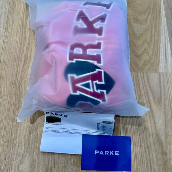 Limited Edition Parke Pink Heart Crew Neck Sweatshirt - Picture 2 of 2